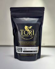 Tori Coffee Co. house blend coffee package on a white background