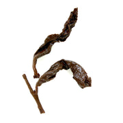 Dried seaweed on a white background